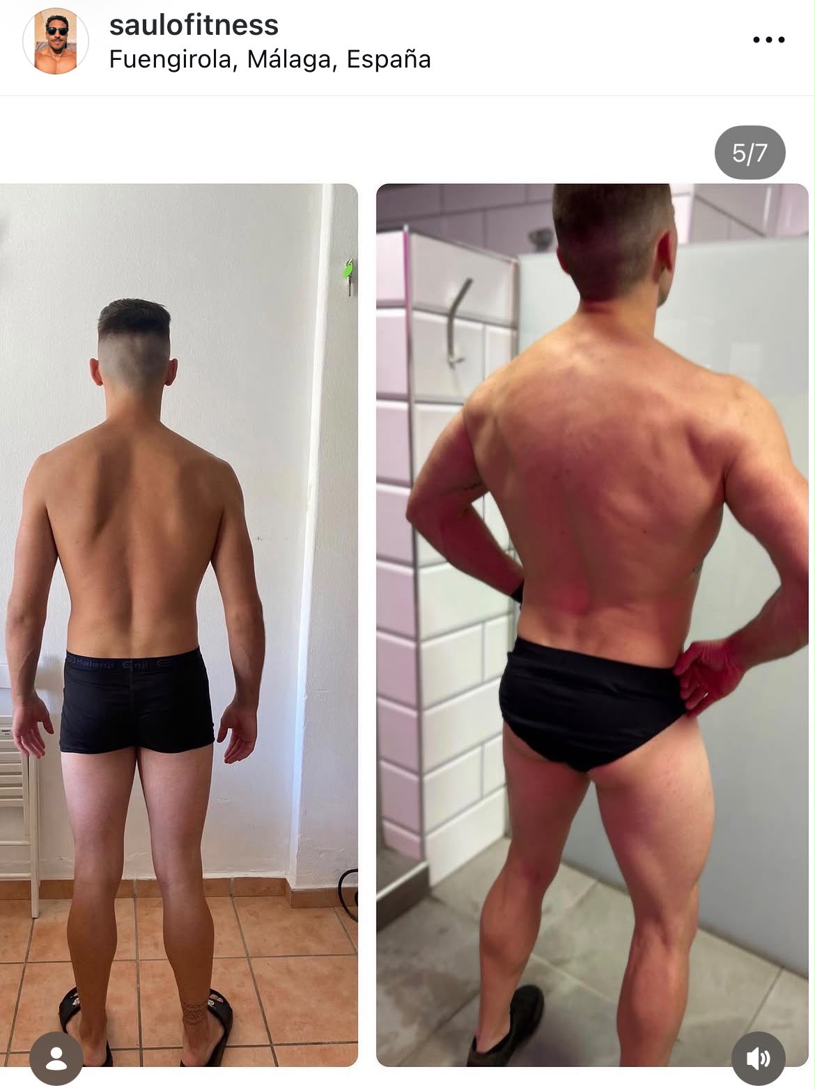 Caso real de un alumno de Saulo Fitness visto de espalda